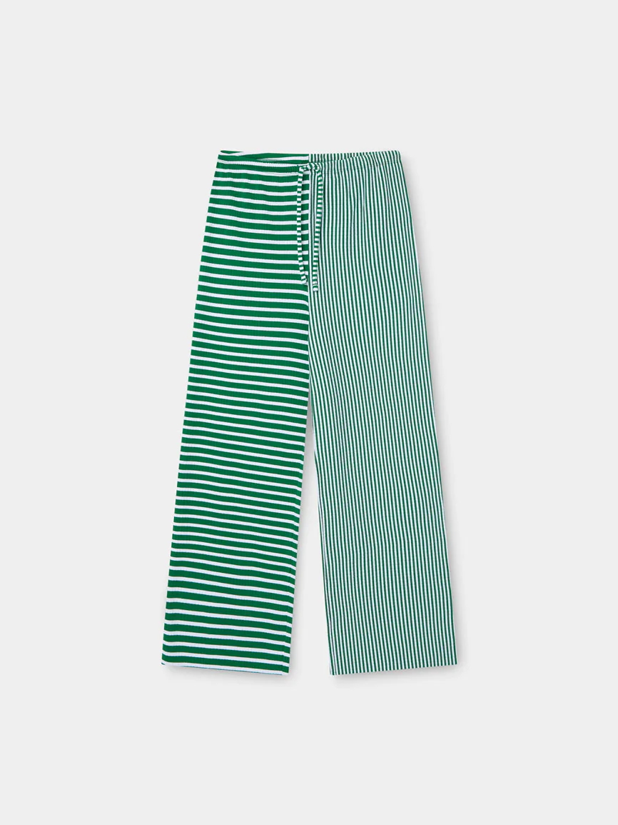 Green Striped Pants